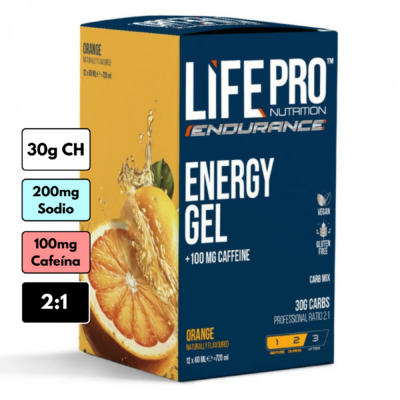 Energy Gel Lifepro Con Cafeína