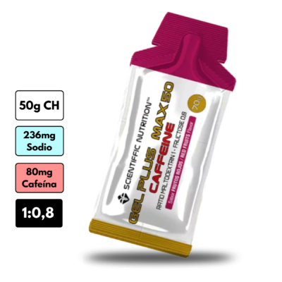 Gel Plus Max 50 Scientiffic Nutrition Con Cafeína