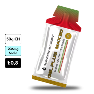 Gel Plus Max 50 Scientiffic Nutrition Sin Cafeína