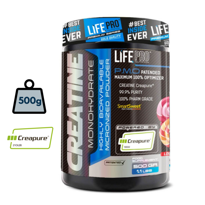 Creatina Creapure de LifePro 500g Sabores