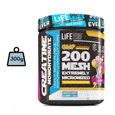 Creatina 200 Mesh LifePro 300g Piruleta