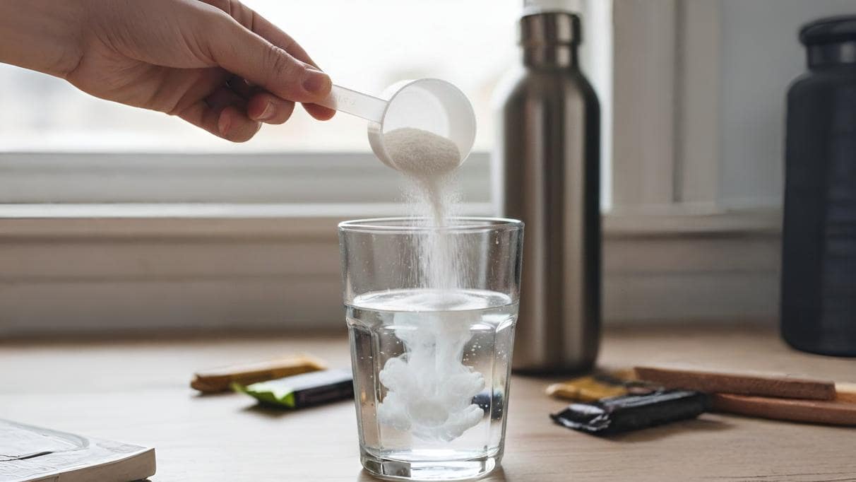 Creatina Creapure en vaso Creatina Creapure en vaso