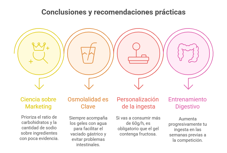 Conclusiones ingesta de geles