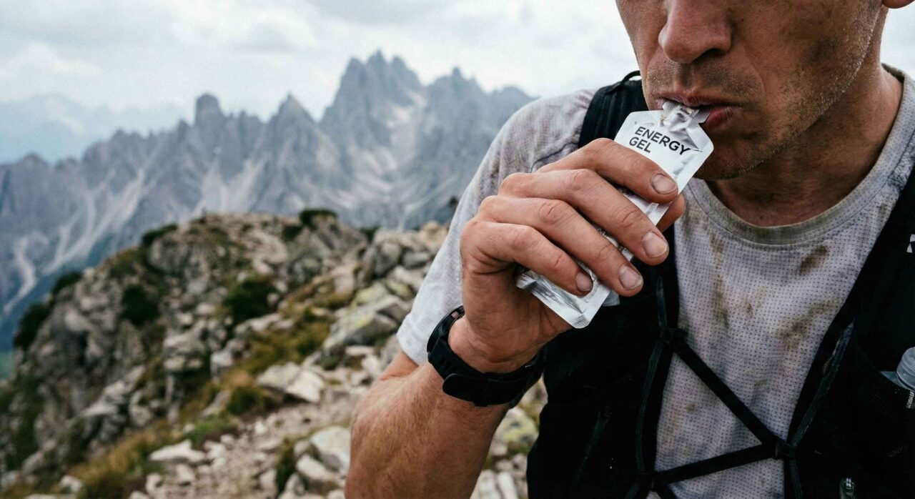 Gel energético para trail running con y sin cafeína